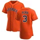 Men's Jeremy Pena Houston Astros ＃3 Orange Authentic - Alternate Jersey