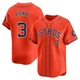 Men's Jeremy Pena Houston Astros ＃3 Orange Limited - Alternate Jersey
