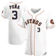 Men's Jeremy Pena Houston Astros ＃3 White Authentic - Home Jersey