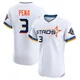 Men's Jeremy Pena Houston Astros ＃3 White Elite - 2025 City Connect Jersey