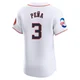Men's Jeremy Pena Houston Astros ＃3 White Elite - Home Patch Jersey