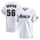 Men's Jim Bouton Houston Astros ＃56 White Limited - Throwback Cooperstown Collection Jersey