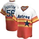 Men's Jim Bouton Houston Astros ＃56 White Replica - Home Cooperstown Collection Jersey