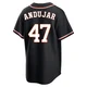 Men's Joaquin Andujar Houston Astros ＃47 Black Replica - Fashion Out Jersey