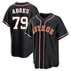 Men's Jose Abreu Houston Astros ＃79 Black Replica - Fashion Out Jersey
