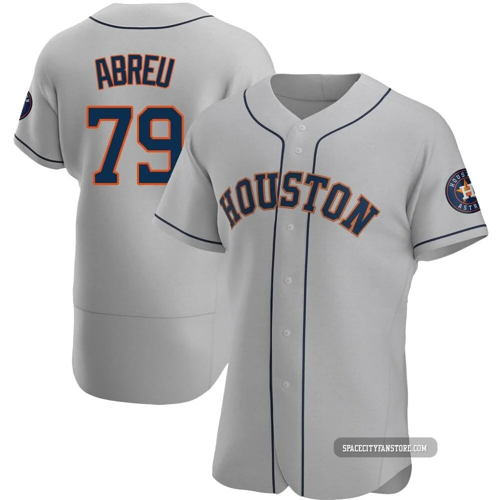 Men's Jose Abreu Houston Astros ＃79 Gray Authentic - Road Jersey