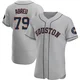 Men's Jose Abreu Houston Astros ＃79 Gray Authentic - Road Jersey