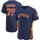 Men's Jose Abreu Houston Astros ＃79 Navy Authentic - Alternate Jersey