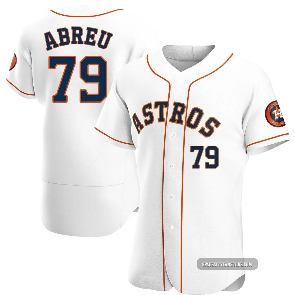 Men's Jose Abreu Houston Astros ＃79 White Authentic - Home Jersey