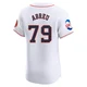 Men's Jose Abreu Houston Astros ＃79 White Elite - Home Patch Jersey