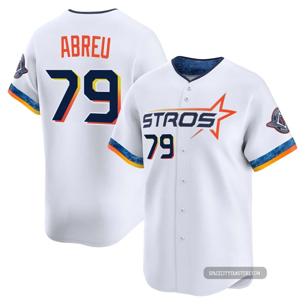 Men's Jose Abreu Houston Astros ＃79 White Limited - 2025 City Connect Jersey