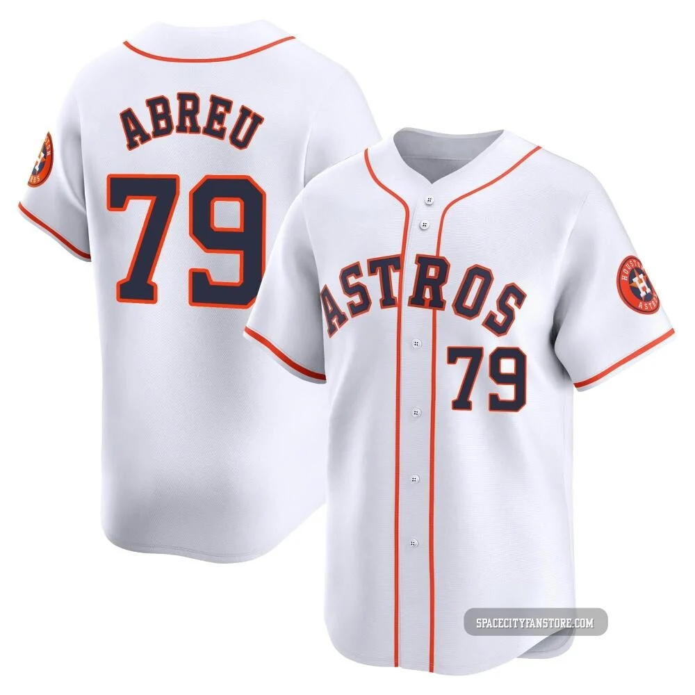 Men's Jose Abreu Houston Astros ＃79 White Limited - Home Jersey
