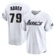 Men's Jose Abreu Houston Astros ＃79 White Limited - Throwback Cooperstown Collection Jersey