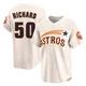 Men's J.R. Richard Houston Astros ＃50 Cream Limited - Throwback Cooperstown Collection Jersey
