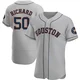 Men's J.R. Richard Houston Astros ＃50 Gray Authentic - Road Jersey