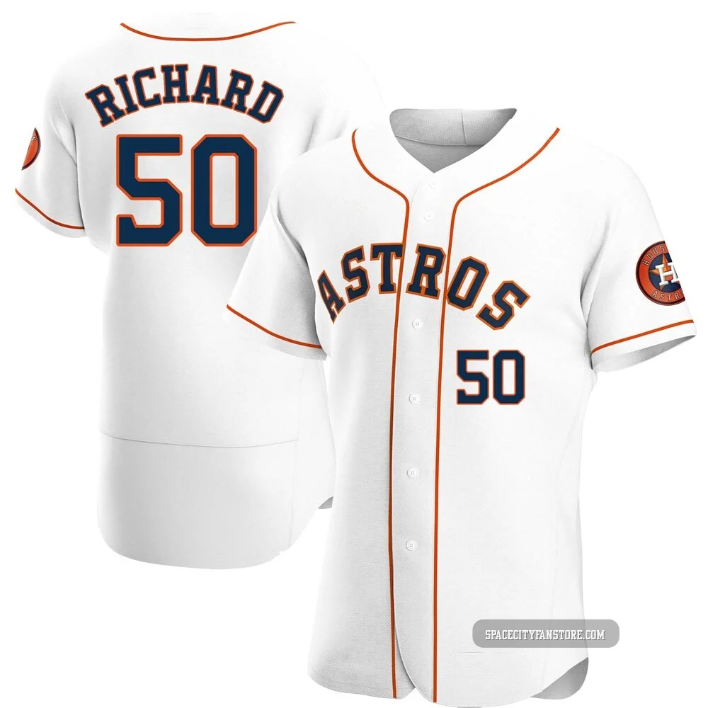Men's J.R. Richard Houston Astros ＃50 White Authentic - Home Jersey