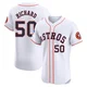 Men's J.R. Richard Houston Astros ＃50 White Elite - Home Patch Jersey