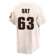Men's Kaleb Ort Houston Astros ＃63 Cream Limited - Throwback Cooperstown Collection Jersey