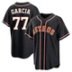 Men's Luis Garcia Houston Astros ＃77 Black Replica - Fashion Out Jersey