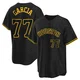 Men's Luis Garcia Houston Astros ＃77 Black Replica - Snake Skin City Jersey