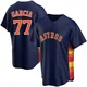 Men's Luis Garcia Houston Astros ＃77 Navy Replica - Alternate Jersey