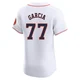 Men's Luis Garcia Houston Astros ＃77 White Elite - Home Jersey