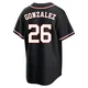 Men's Luis Gonzalez Houston Astros ＃26 Black Replica - Fashion Out Jersey