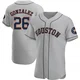 Men's Luis Gonzalez Houston Astros ＃26 Gray Authentic - Road Jersey