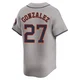 Men's Luis Gonzalez Houston Astros ＃26 Gray Limited - Away Jersey
