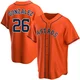 Men's Luis Gonzalez Houston Astros ＃26 Orange Replica - Alternate Jersey