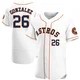 Men's Luis Gonzalez Houston Astros ＃26 White Authentic - Home Jersey