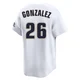 Men's Luis Gonzalez Houston Astros ＃26 White Limited - Throwback Cooperstown Collection Jersey
