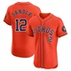 Men's Michael Sandle Houston Astros ＃12 Orange Elite - Alternate Vapor Premier Jersey