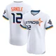 Men's Michael Sandle Houston Astros ＃12 White Elite - 2025 City Connect Jersey