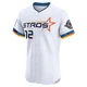 Men's Michael Sandle Houston Astros ＃12 White Elite - 2025 City Connect Jersey