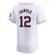 Men's Michael Sandle Houston Astros ＃12 White Elite - Home Jersey