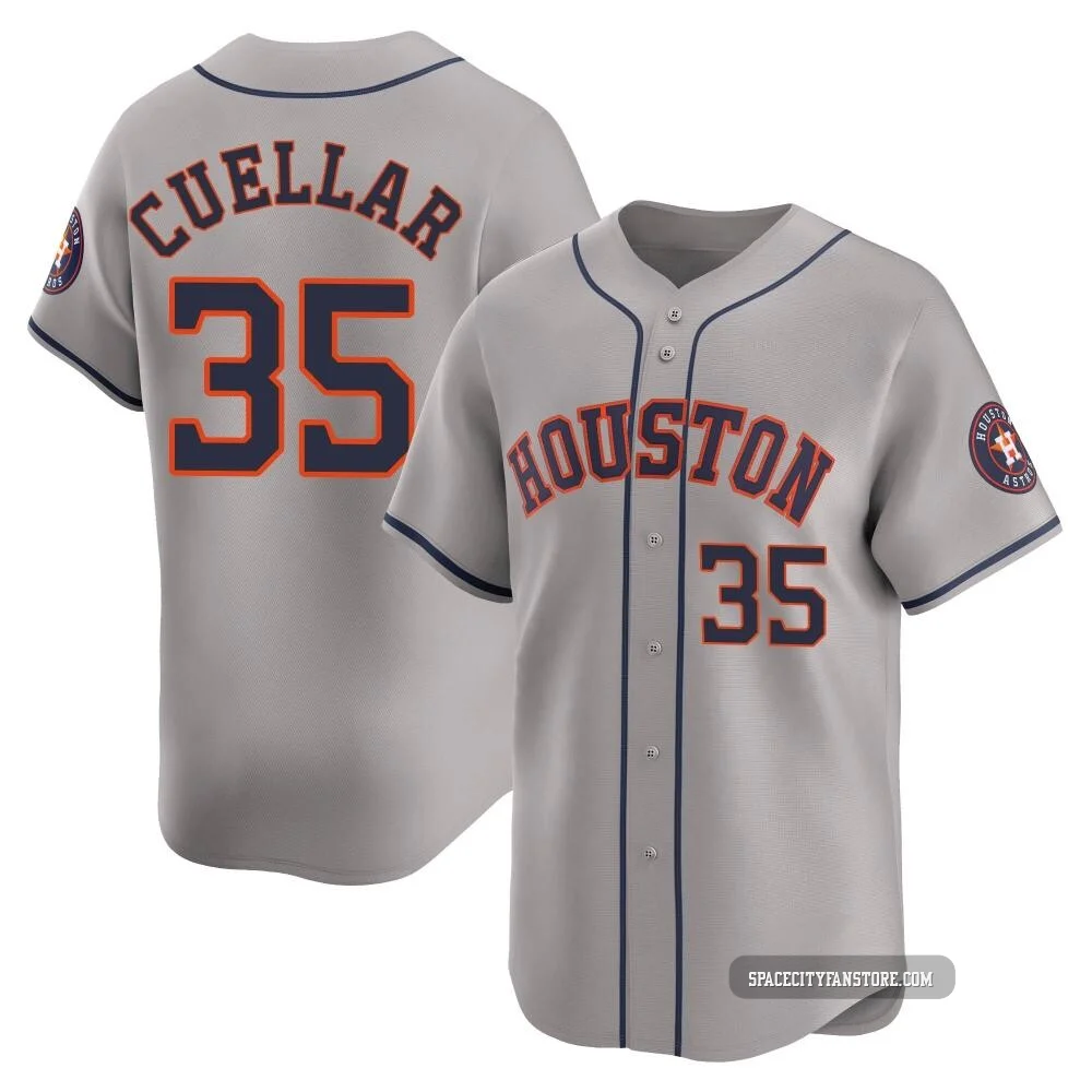 Men's Mike Cuellar Houston Astros ＃35 Gray Limited - Away Jersey
