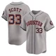 Men's Mike Scott Houston Astros ＃33 Gray Limited - Away Jersey