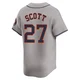 Men's Mike Scott Houston Astros ＃33 Gray Limited - Away Jersey