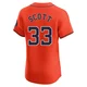 Men's Mike Scott Houston Astros ＃33 Orange Elite - Alternate Vapor Premier Jersey