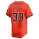 Men's Mike Scott Houston Astros ＃33 Orange Limited - Alternate Jersey