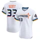 Men's Mike Scott Houston Astros ＃33 White Elite - 2025 City Connect Jersey