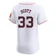 Men's Mike Scott Houston Astros ＃33 White Elite - Home Jersey