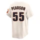 Men's Nate Pearson Houston Astros ＃55 Cream Limited - Throwback Cooperstown Collection Jersey