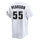 Men's Nate Pearson Houston Astros ＃55 White Limited - Throwback Cooperstown Collection Jersey