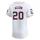 Men's Nick Allen Houston Astros ＃20 White Elite - Home Patch Jersey