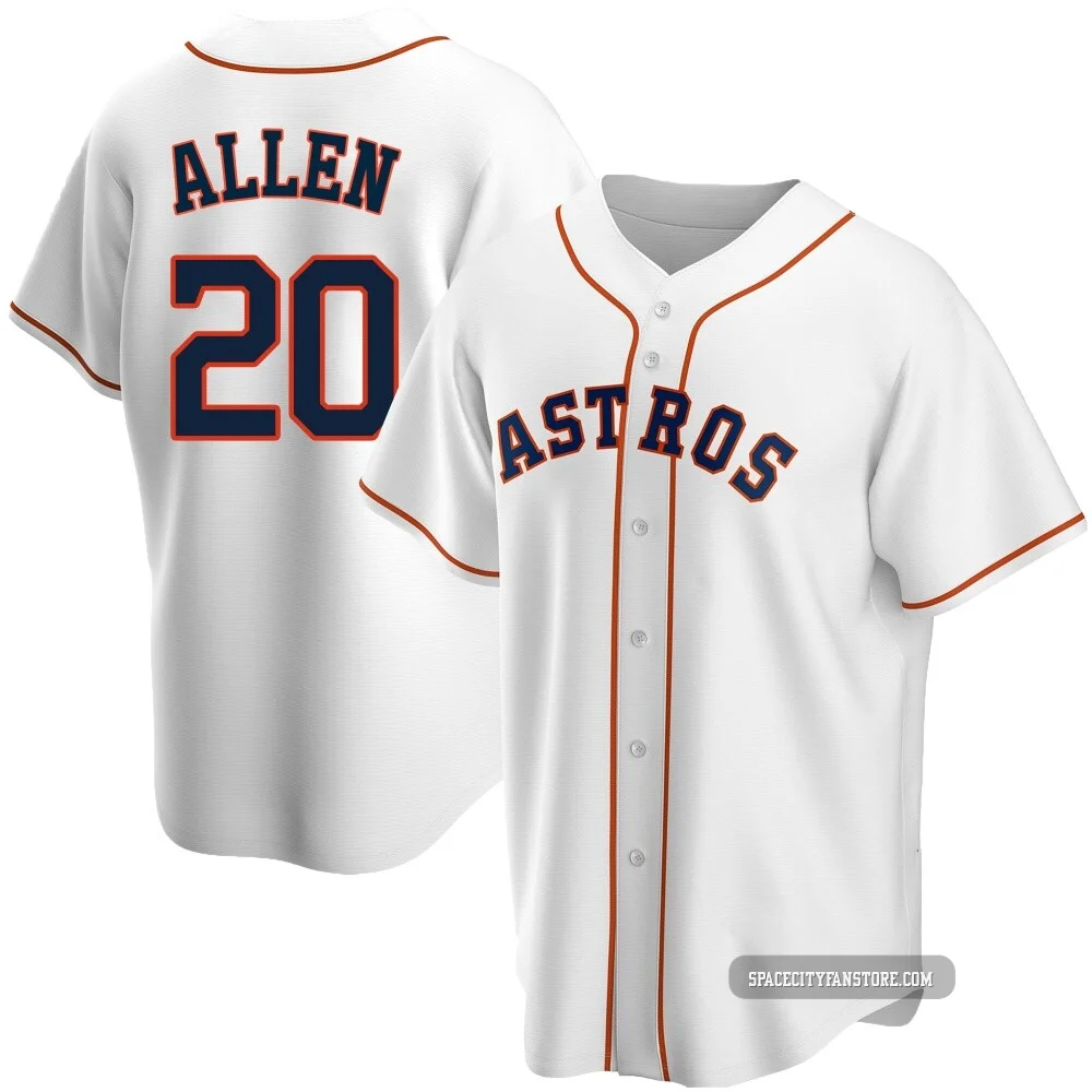 Men's Nick Allen Houston Astros ＃20 White Replica - Home Jersey