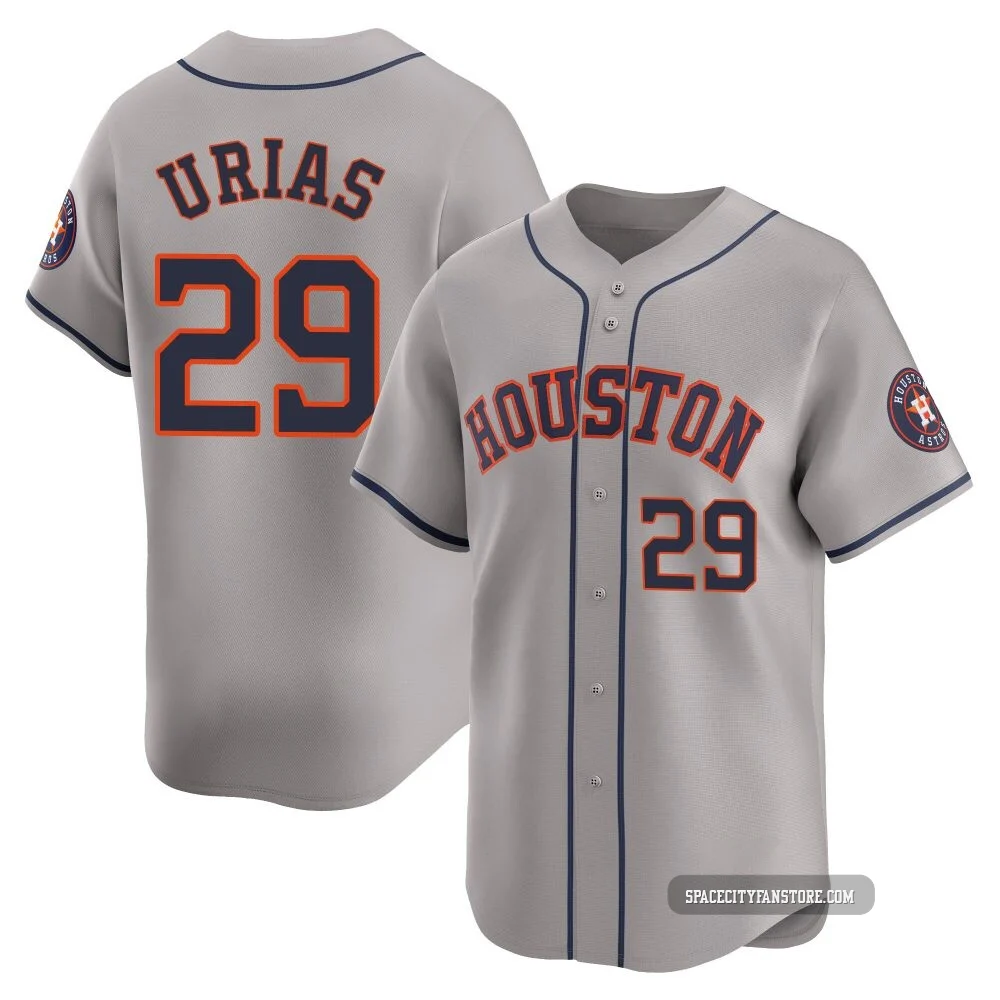 Men's Ramon Urias Houston Astros ＃29 Gray Limited - Away Jersey