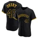 Men's Steven Okert Houston Astros ＃48 Black Authentic - Snake Skin City Jersey