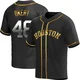 Men's Steven Okert Houston Astros ＃48 Gold Replica - Black en Alternate Jersey